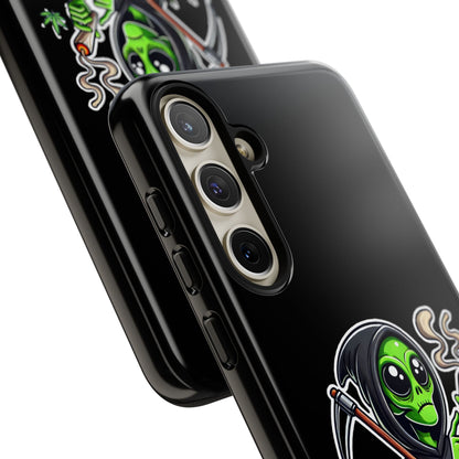 Reaper Alien Phone Case – Cute Grim Reaper Smoking Weed iPhone Case