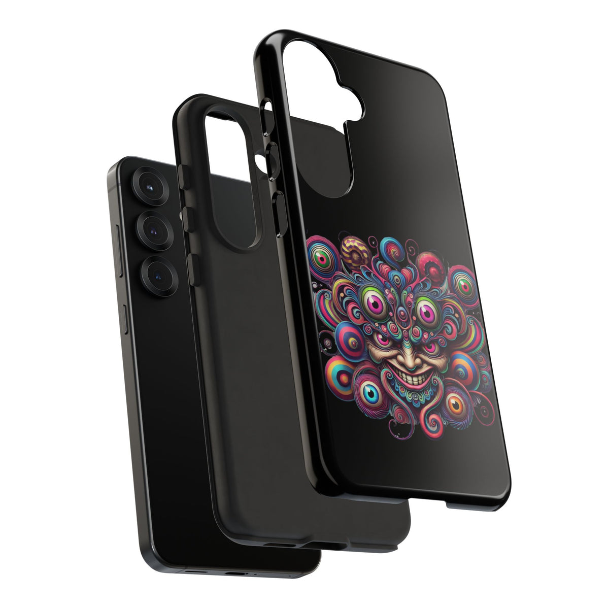 Psychedelic Smiling Eye Cluster Phone Case