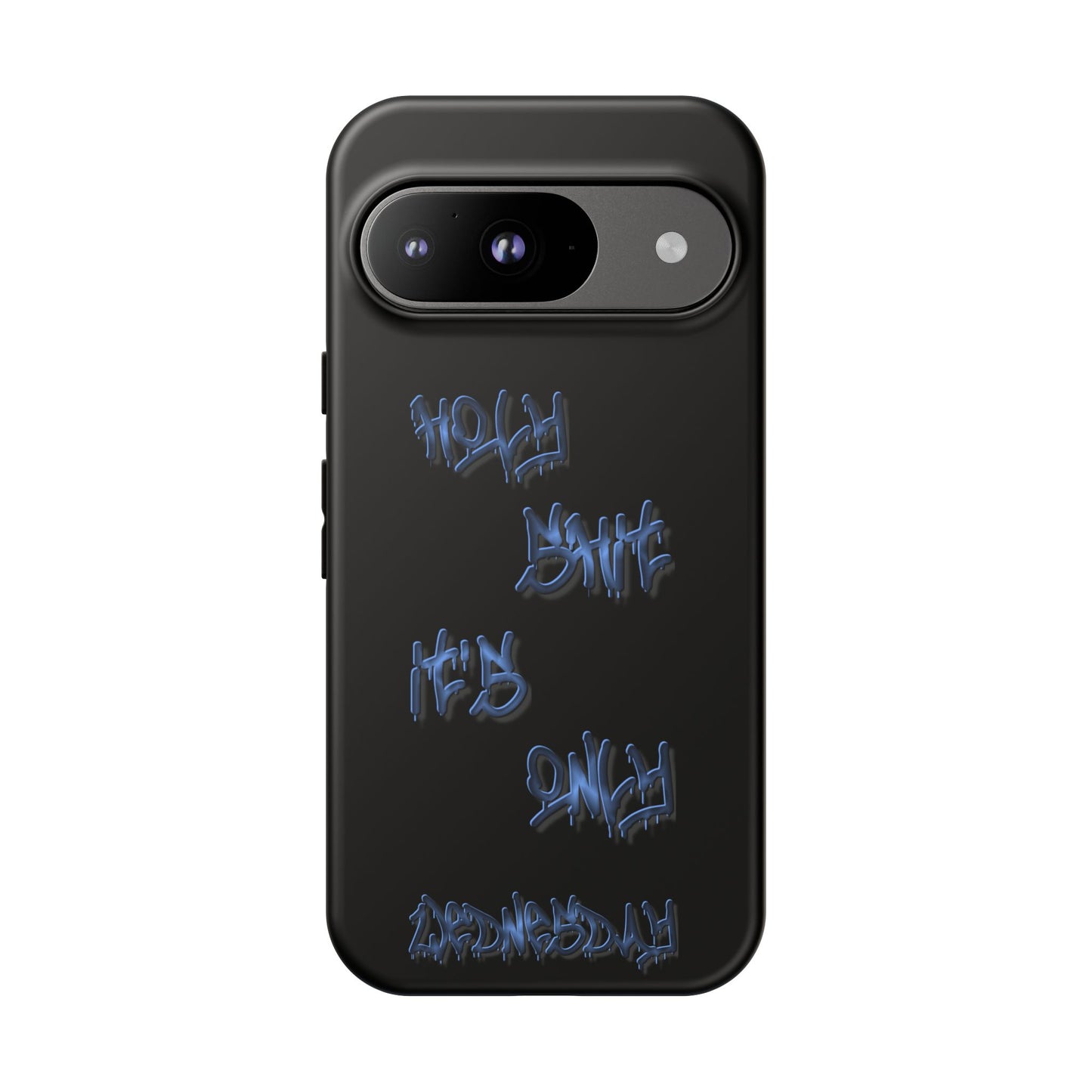 Phone Case — Blue Neon Graffiti "Tough Cases" Protective Cover