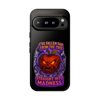 Phone Case — 'I've Fallen Far From the Tree, Straight Into Madness' Pumpkin Horror Design