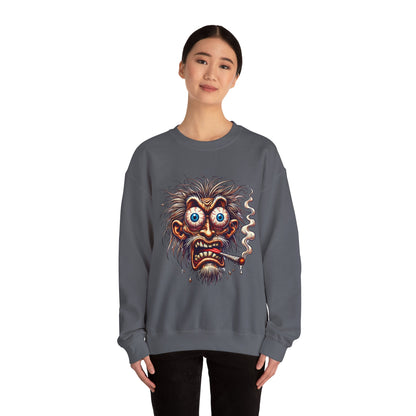 Wild-Eyed Smoking Maniac Crewneck Sweatshirt
