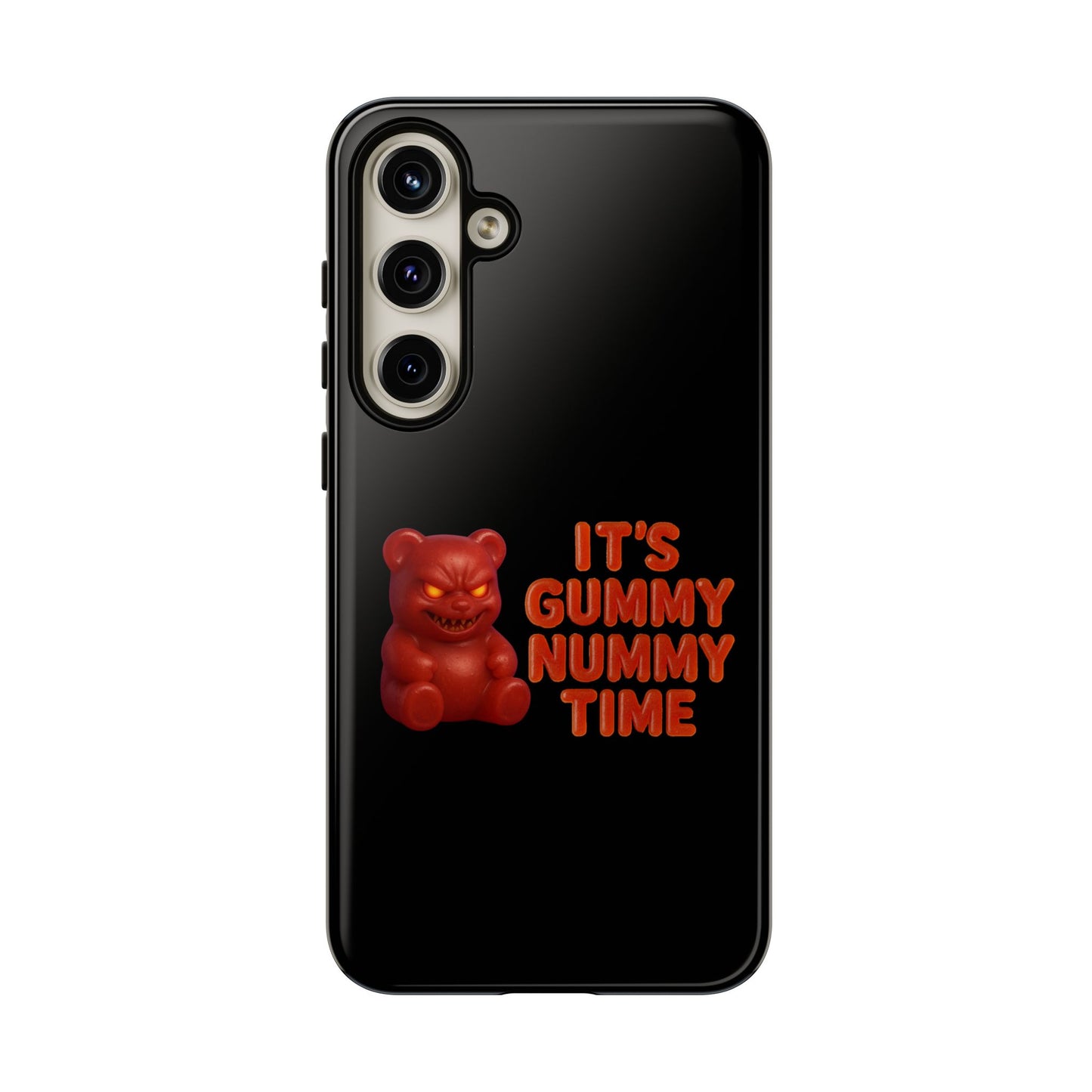 Phone Case — "It's Gummy Nummy Time" Red Gummy Bear Protective Case