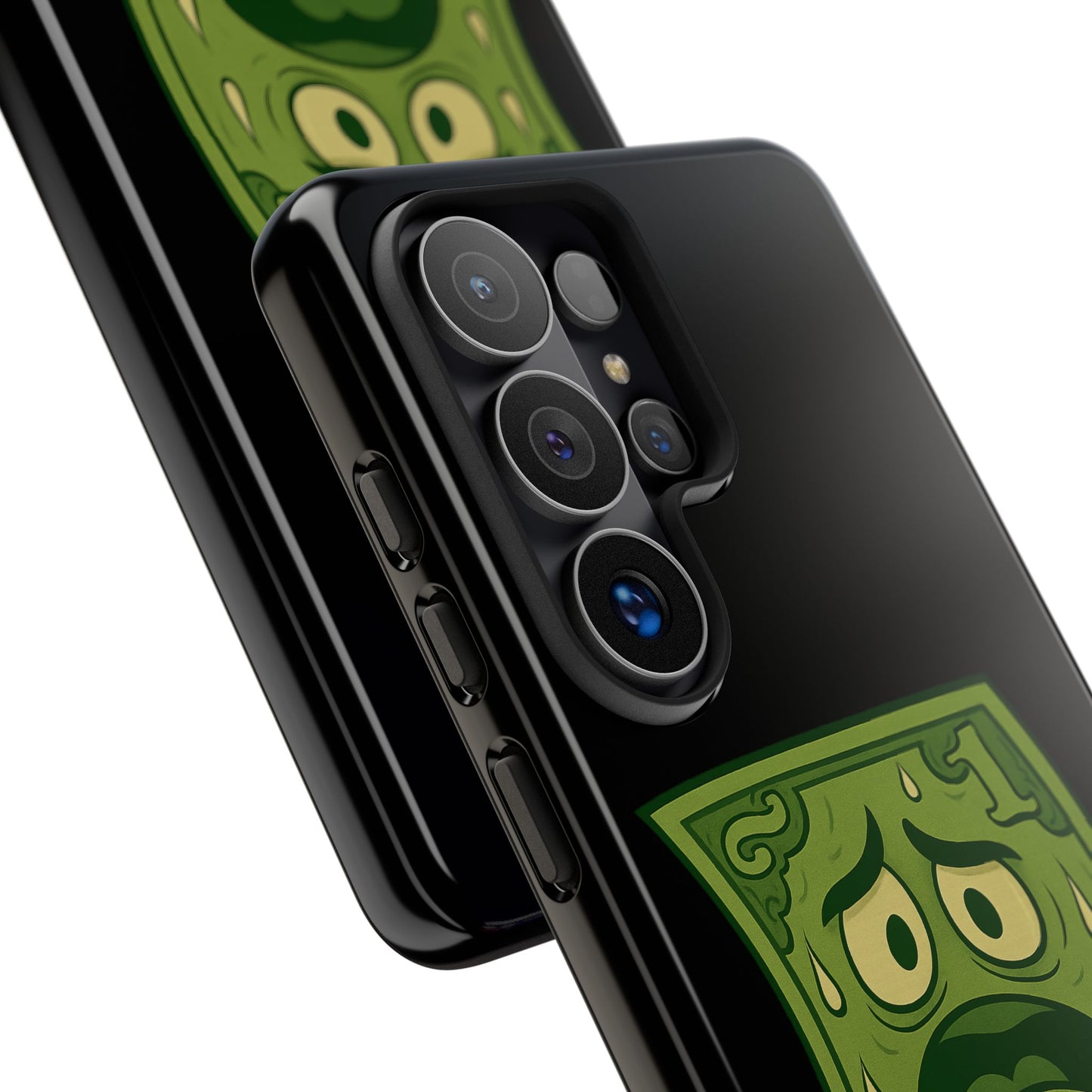 Phone Case — Funny Traumatized Dollar Bill Design ("I'm not dirty, I'm just traumatized")