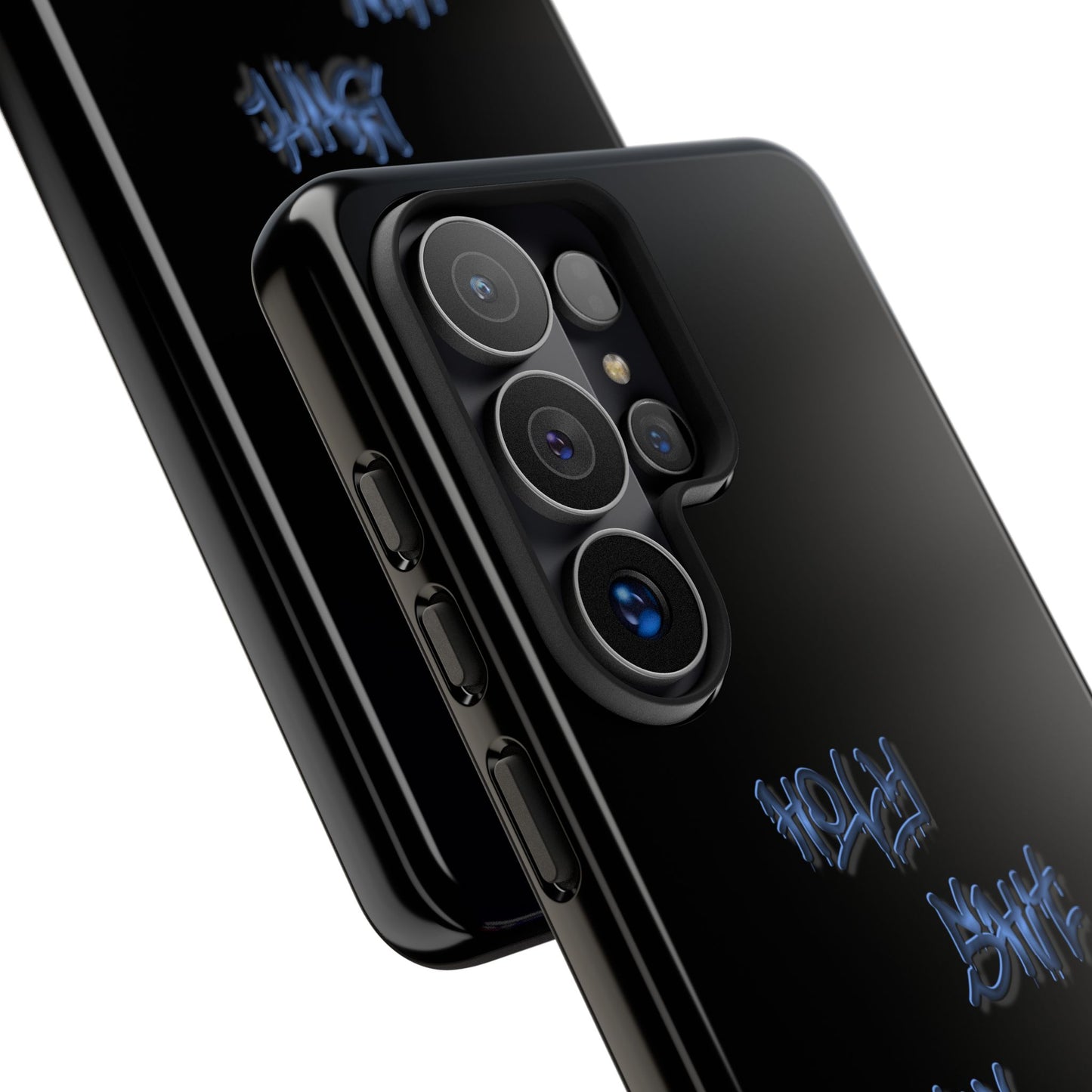Phone Case — Blue Neon Graffiti "Tough Cases" Protective Cover
