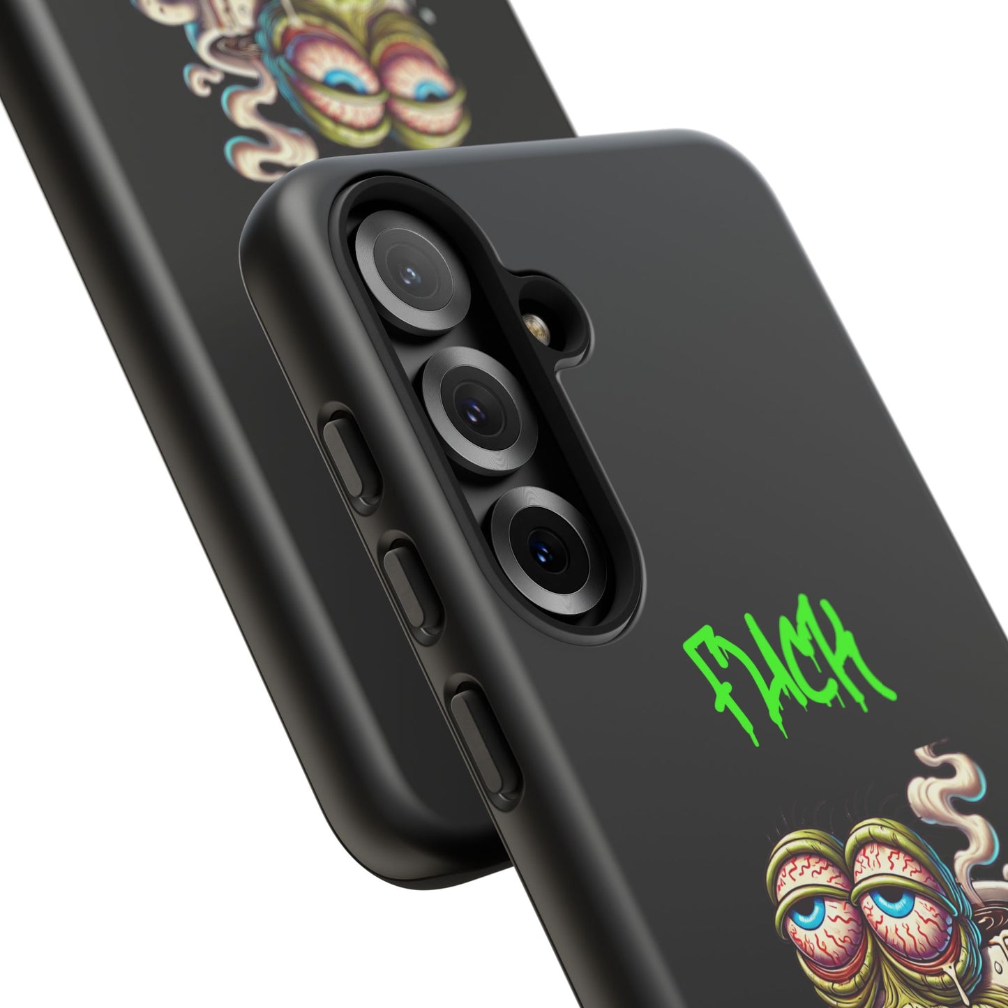 Phone Case — "F*** Monday" Grotesque Coffee Monster Shock Art