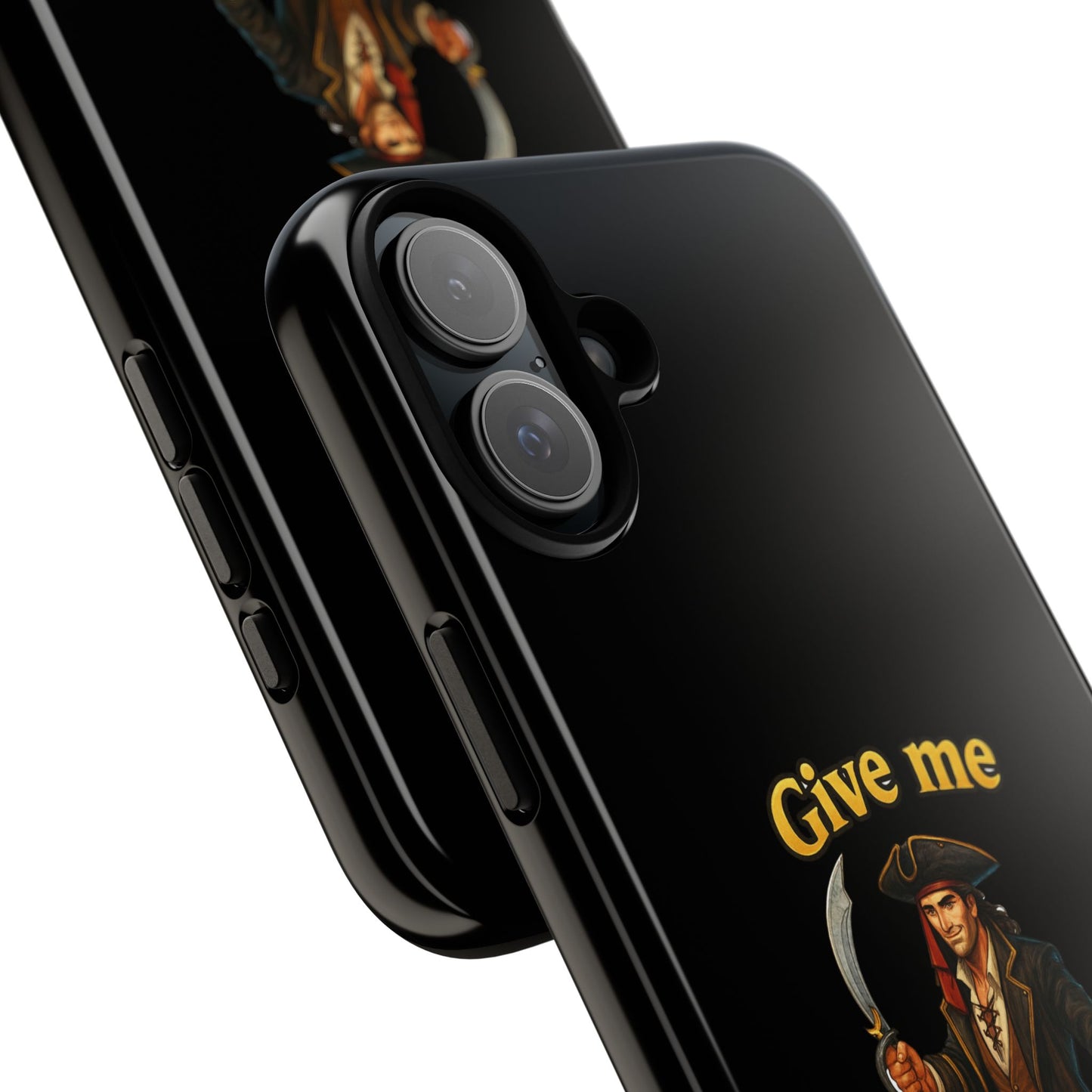 Phone Case — 'Give Me Booty' Pirate Graphic Protective Case