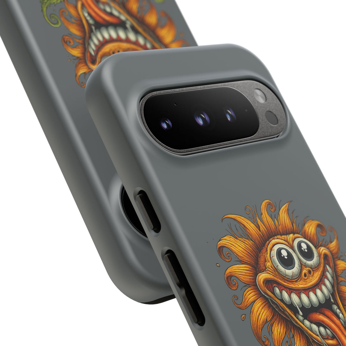 Funny Monster Sunflower Phone Case — "Photosynthesizing the Universe One Breakdown at a Time"