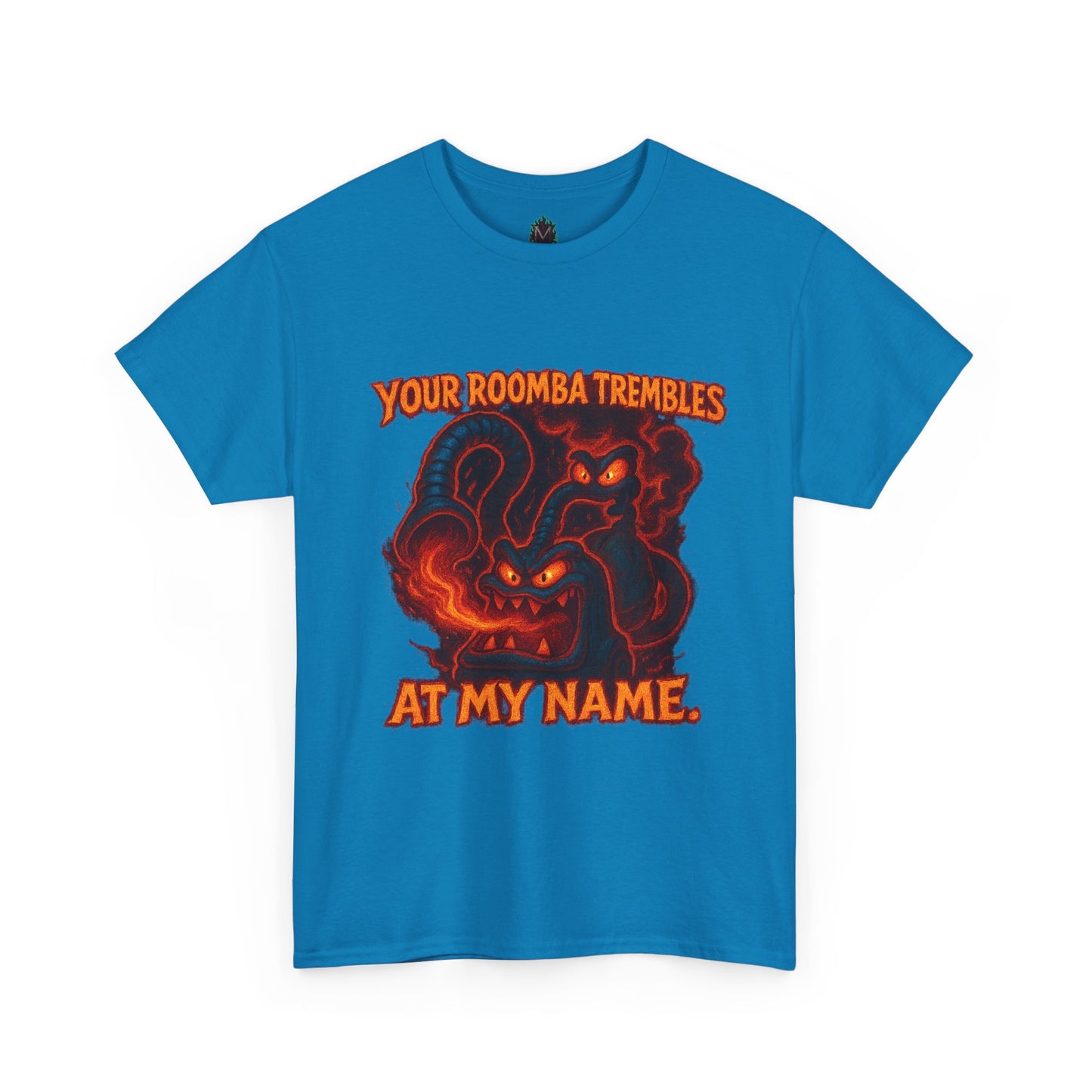 Your Roomba Trembles At My Name T-Shirt | Demon Cat Illustration
