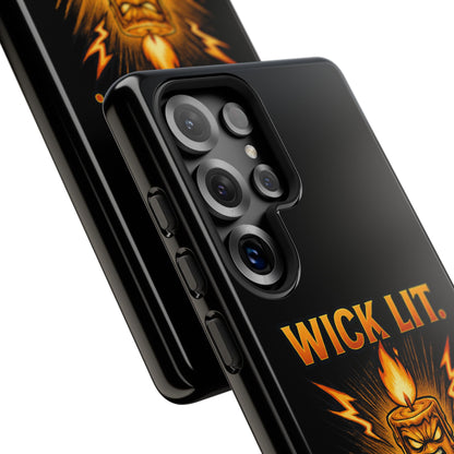 Phone Case — "Wick Lit. Patience Gone." Funny Angry Candle Protective Case