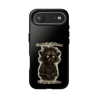Phone Case - "Chosen by Darkness (Or Maybe Just Rabies)" Cute Creepy Retro Creature Protective Case