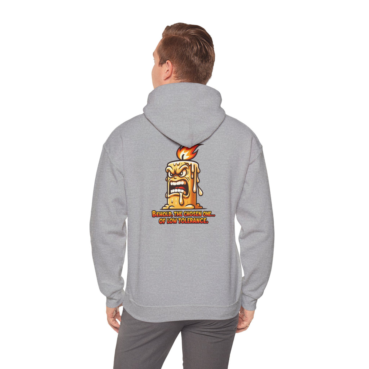Hoodie — Spicy Candle Melt Comic Design (“Because I’m Candles and... My Tolerance”)