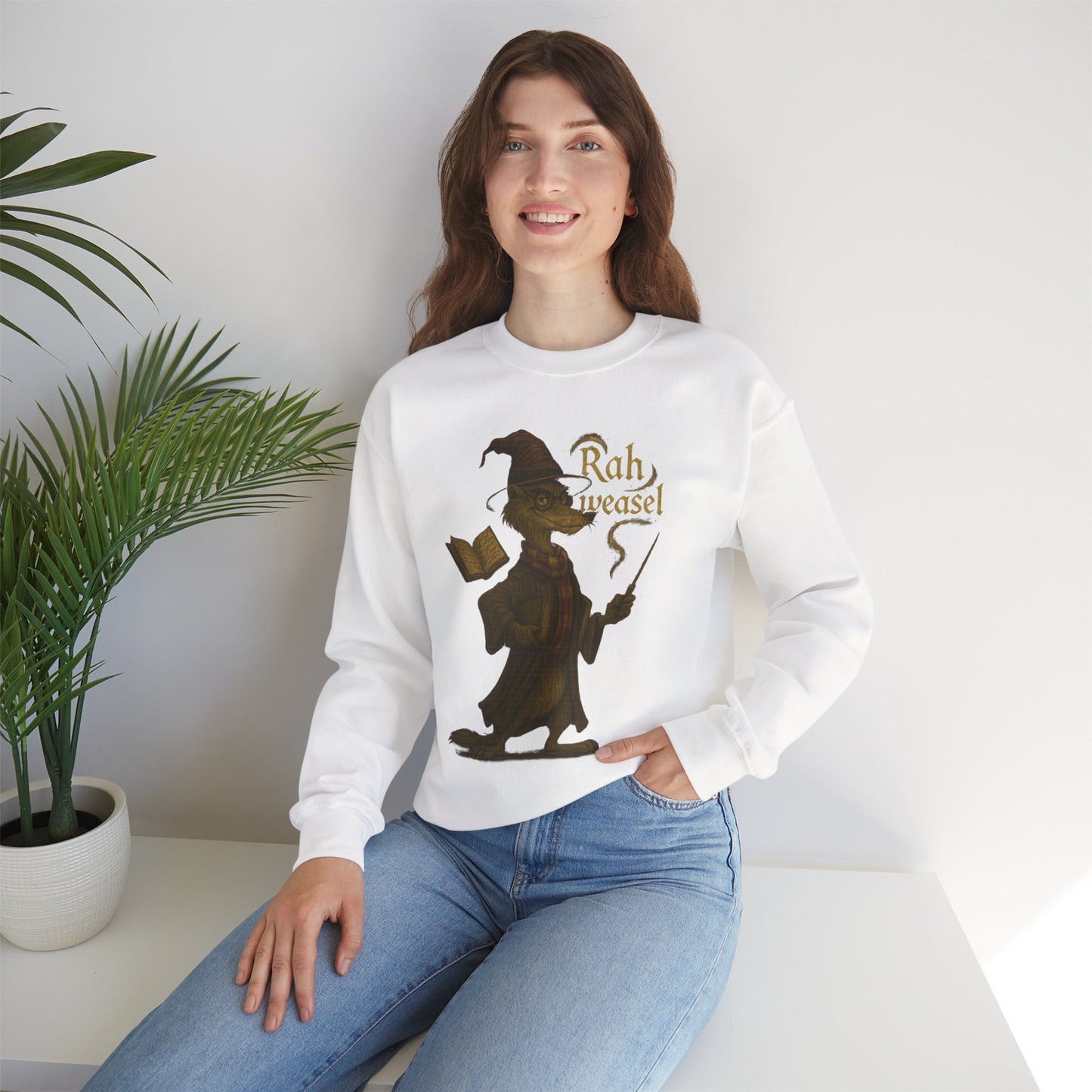 Rah Weasel Crewneck – Wizarding Parody Edition