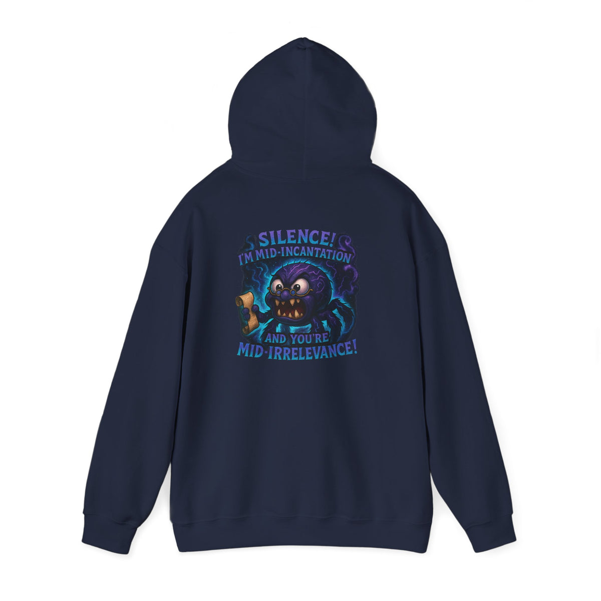Skull Mage Hoodie — “Silence I’m Mid-Incantation and Mid-Irrelevance!” Graphic Pullover