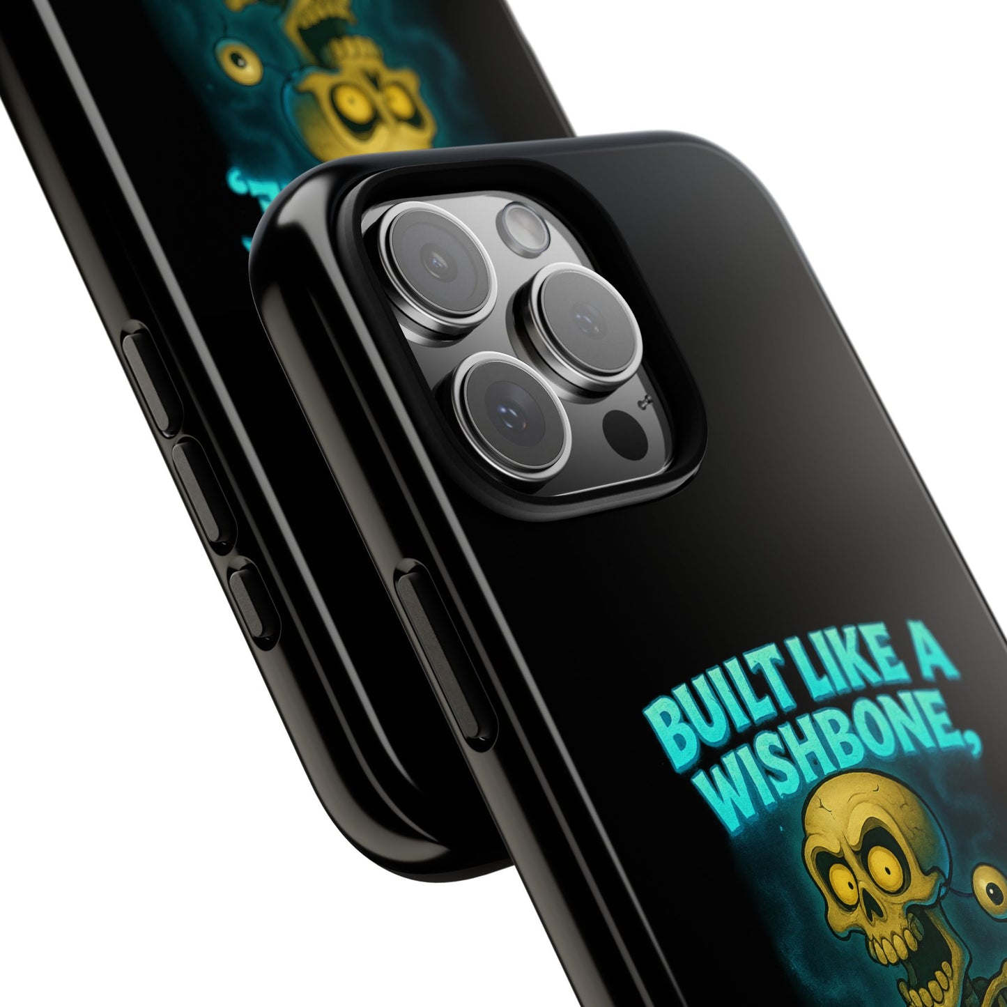 Phone Case — "Built Like a Wishbone, Vibes Like a Crypt Keeper" Skeleton Tough Case