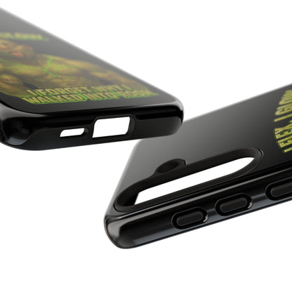 Funny Glow Gym Phone Case — "I Flex, I Glow" Humorous Bodybuilder Design
