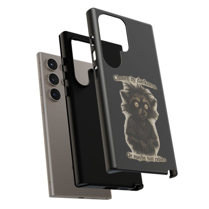 Phone Case - "Chosen by Darkness (Or Maybe Just Rabies)" Cute Creepy Retro Creature Protective Case