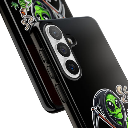 Reaper Alien Phone Case – Cute Grim Reaper Smoking Weed iPhone Case