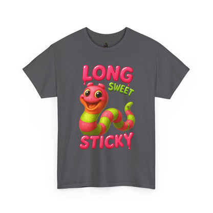 Long. Sweet. Sticky. – Gummy Worm Tee