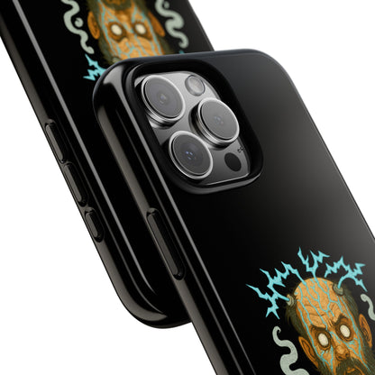 Phone Case — “I’m Not Charged Up… I’m Barely Contained” Electric Horror Design