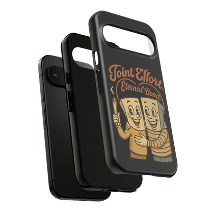 Phone Case — "Joint Effort Eternal Bond" Retro Cannabis Matchstick Design