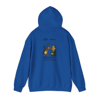 We Will Resist Angry Penguin Hoodie