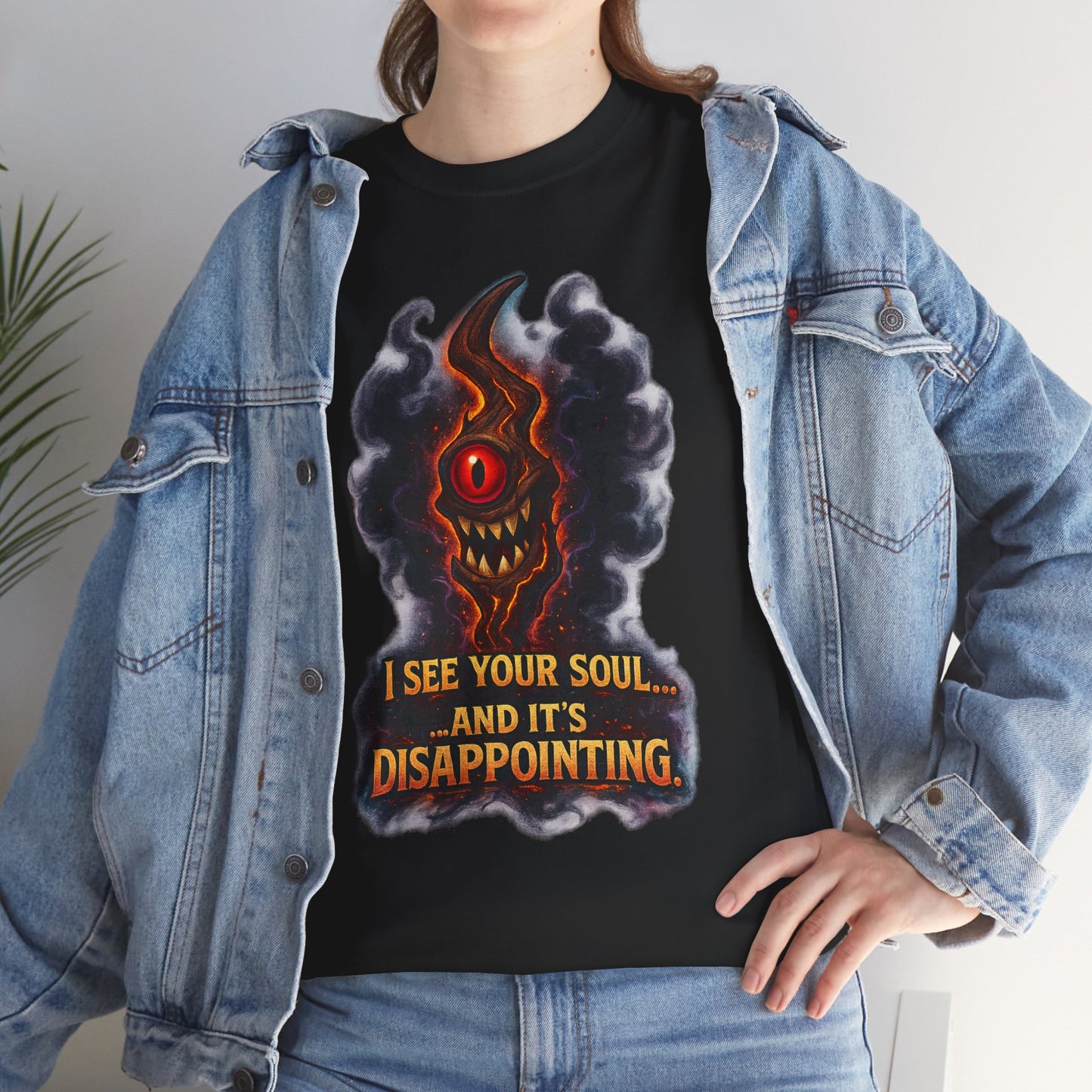 I See Your Soul Demon Eye T-Shirt | Horror Graphic Tee