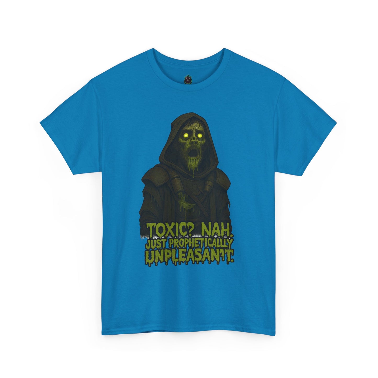 Toxic? Nah Grim Reaper Tee | Spooky Skull Hood Graphic