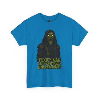 Toxic? Nah Grim Reaper Tee | Spooky Skull Hood Graphic