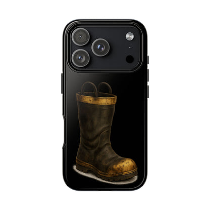 Vintage Fire Boot Phone Case — Rugged Protective iPhone Cover