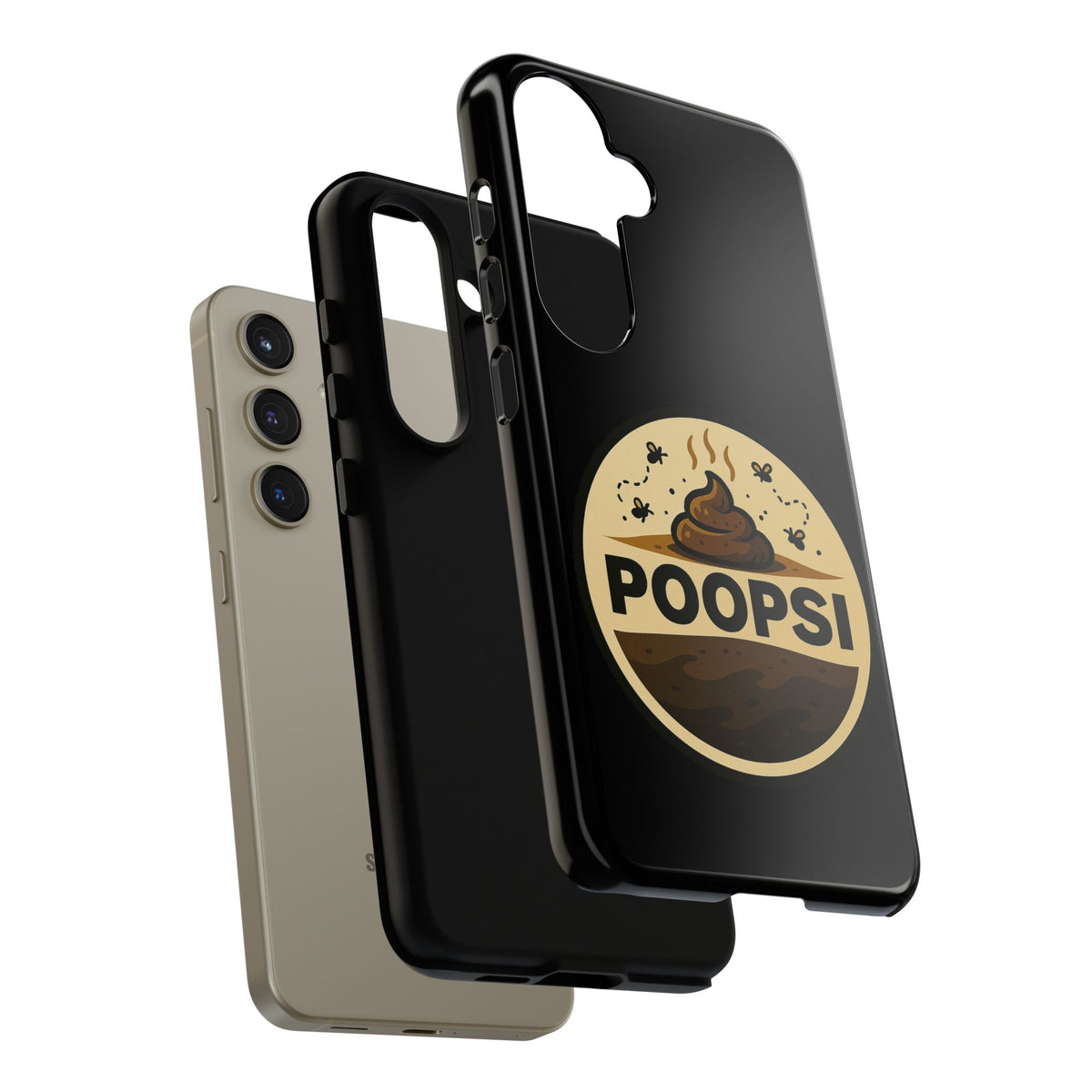 Phone Case — 'POOPSI' Funny Poop Logo Protective Cover