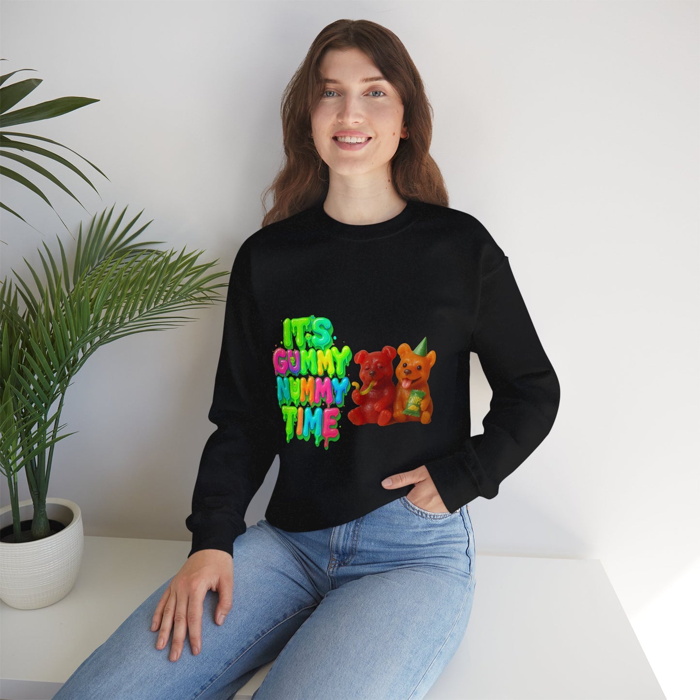 It’s Gummy Nummy Time Crewneck Sweatshirt