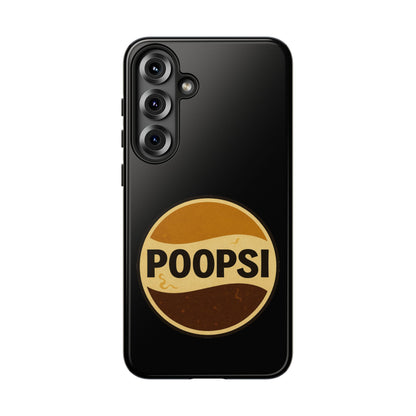 Poopsi Retro Logo Phone Case — Funny Vintage Soda-Inspired iPhone Cover