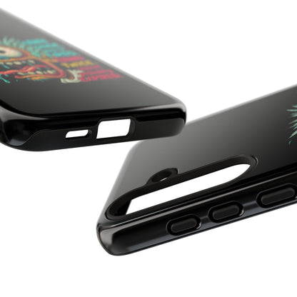 Phone Case — 'Yawn Once You're Tired, Yawn Twice You're Probably Expired' Retro Monster Graphic