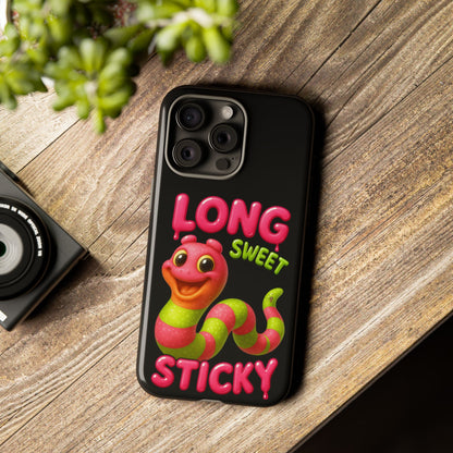 Phone Case — "Long Sweet Sticky" Cute Candy Snake Protective Case