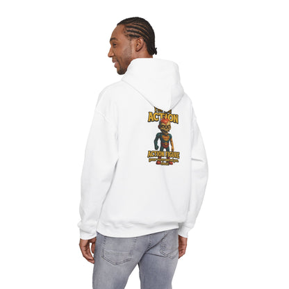 Action Figure Hoodie – Retro Toy Gamer Graphic Pullover