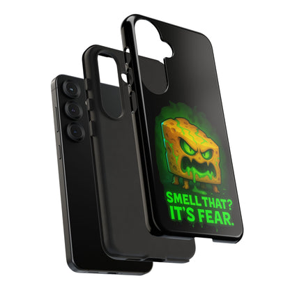 Phone Case — 'Smell That? It's Fear.' Spooky Cheese Monster Protective Case