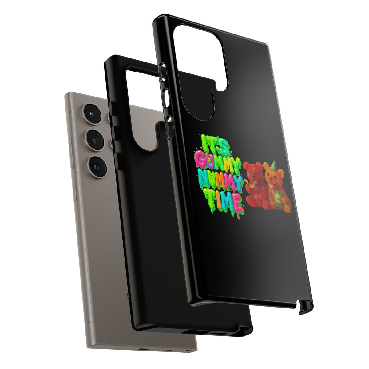 Phone Case — "It's Gummy Nummy Time" Colorful Gummy Bear Protective Case