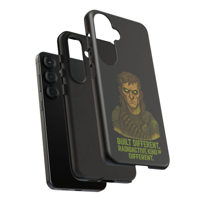 Phone Case — "Built Different, Radioactive Kind of Different" Mutant Design