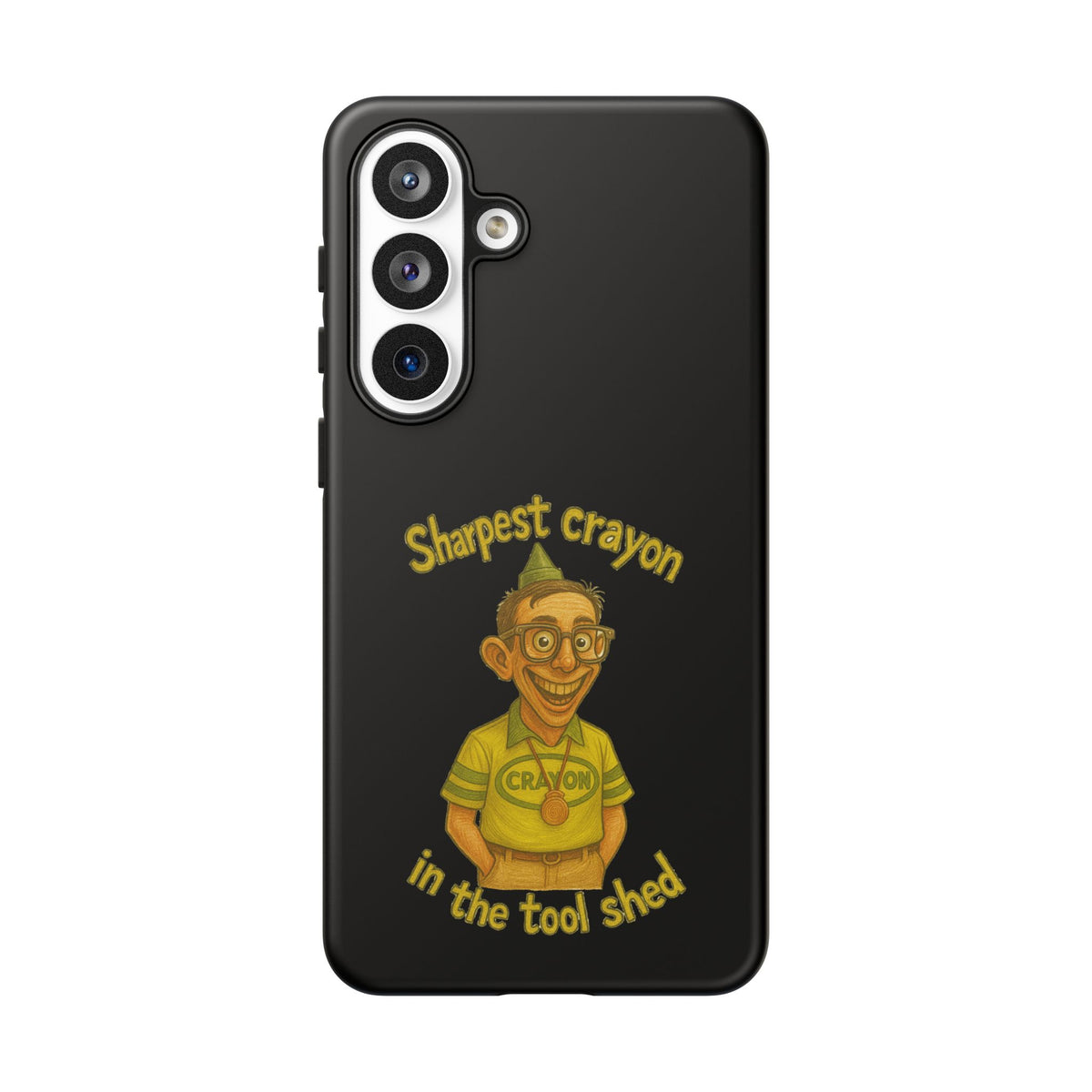 Phone Case — "Sharpest Crayon in the Tool Shed" Retro Teacher/Geek Protective Cover
