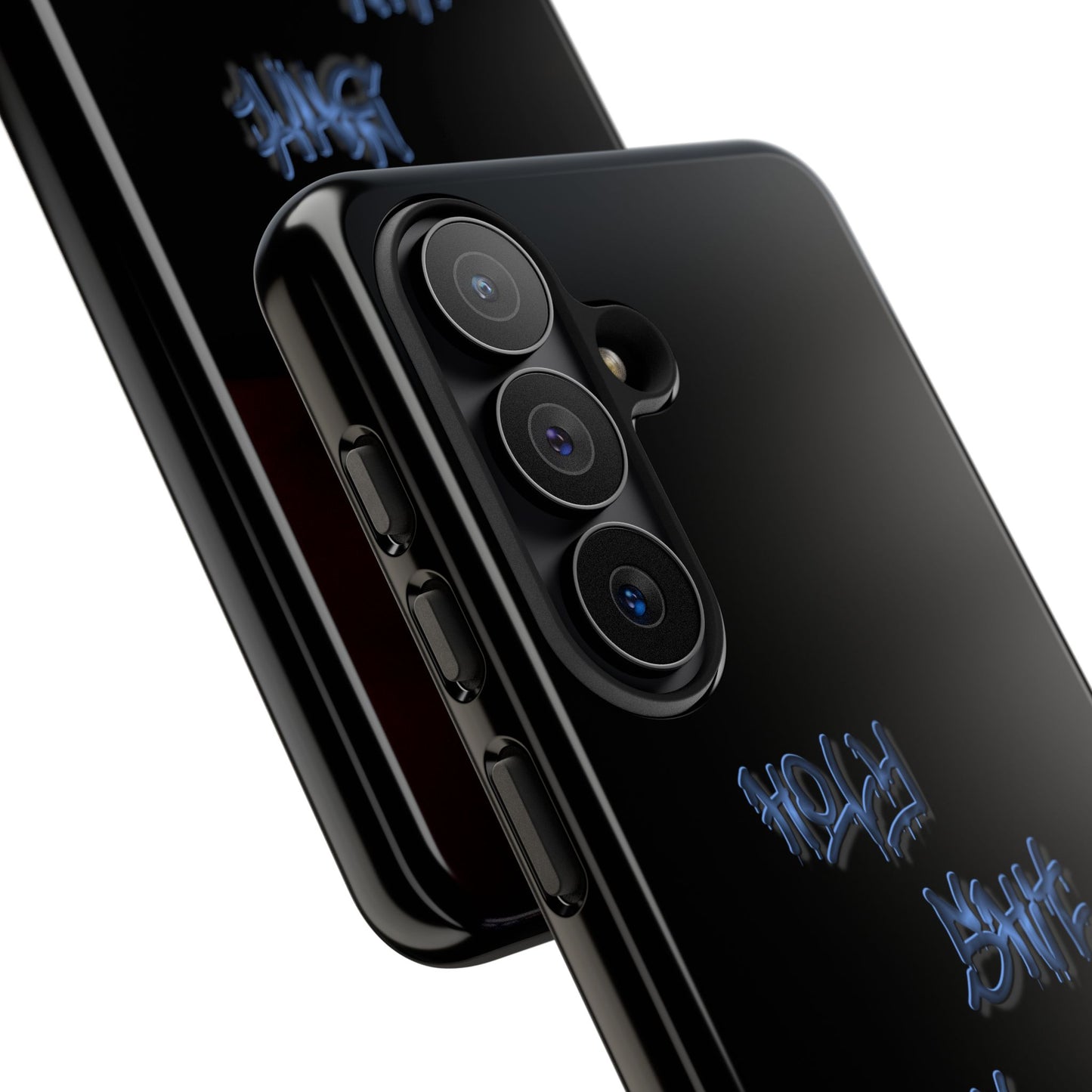 Phone Case — Blue Neon Graffiti "Tough Cases" Protective Cover