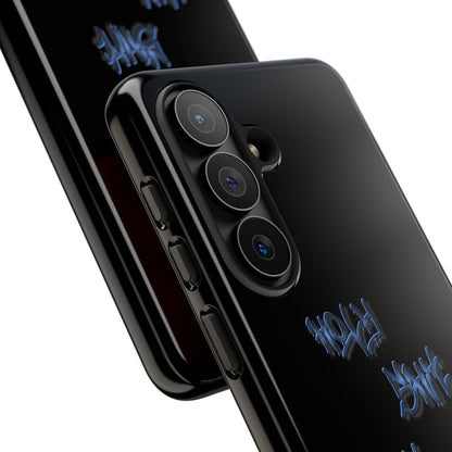 Phone Case — Blue Neon Graffiti "Tough Cases" Protective Cover