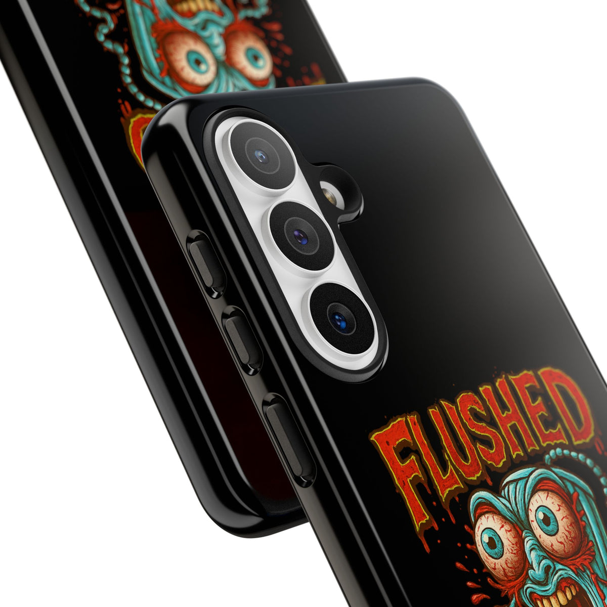 Phone Case — "Flushed But Not Forgotten" Horror Graphic iPhone Cover