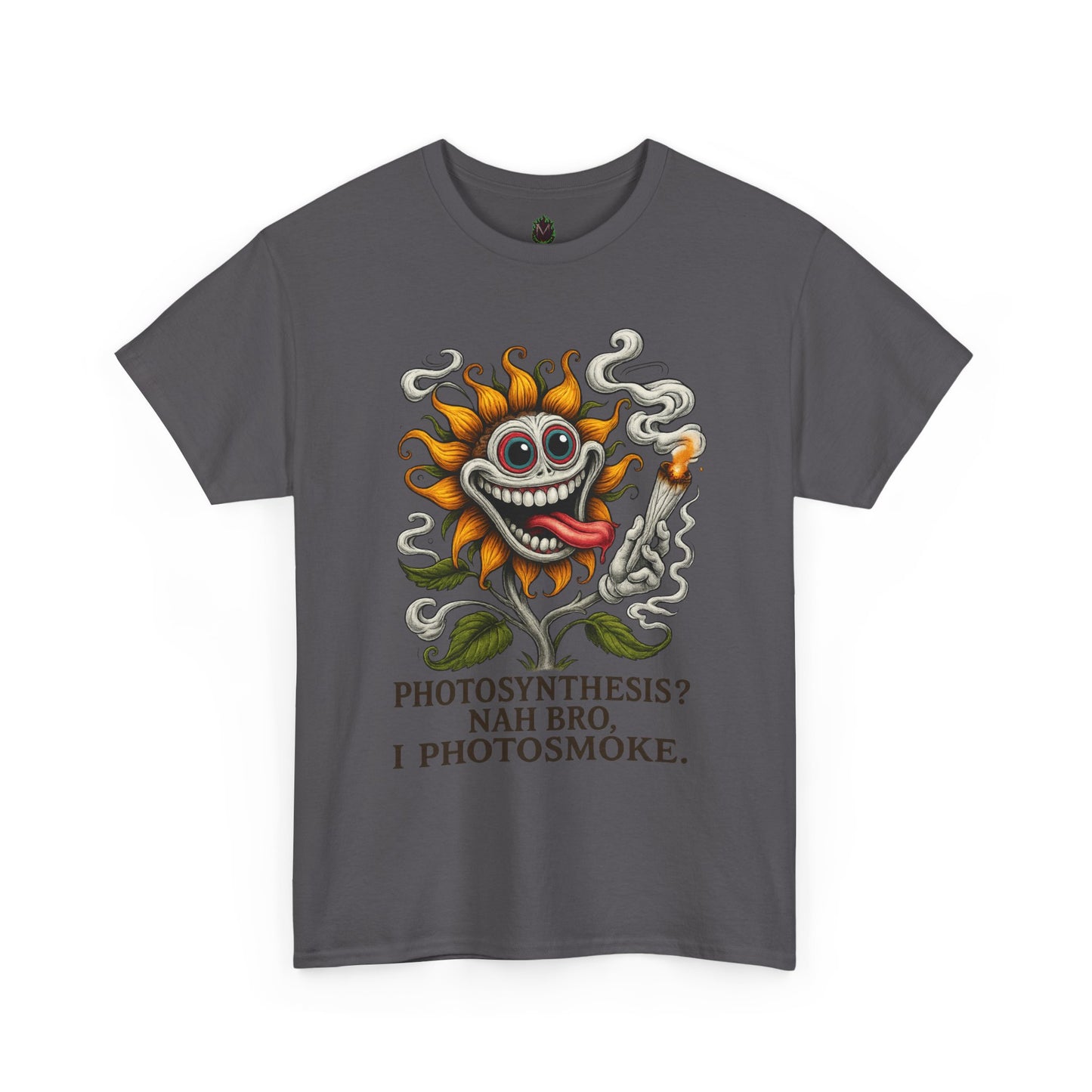Photosmoke Sunflower – “I Photosmoke” Funny Stoner Plant T-Shirt