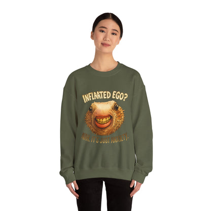 Inflated Ego? Nah, It’s Just Anxiety Crewneck Sweatshirt