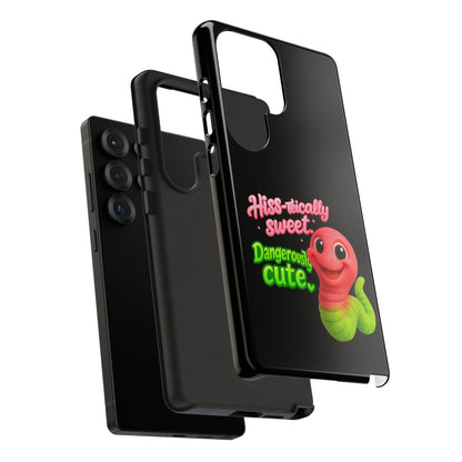 Phone Case — "Hiss-tically Sweet, Dangerously Cute" Worm Design