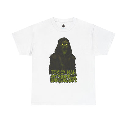 Toxic? Nah Grim Reaper Tee | Spooky Skull Hood Graphic
