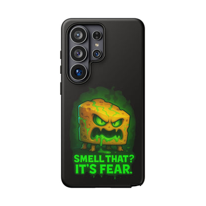 Phone Case — 'Smell That? It's Fear.' Spooky Cheese Monster Protective Case
