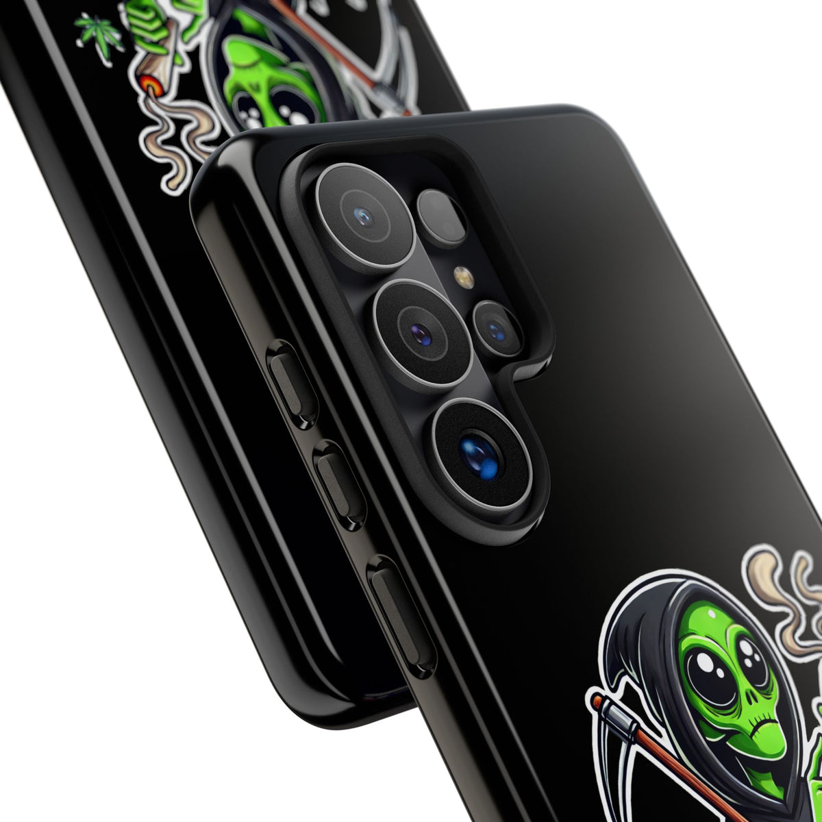 Reaper Alien Phone Case – Cute Grim Reaper Smoking Weed iPhone Case