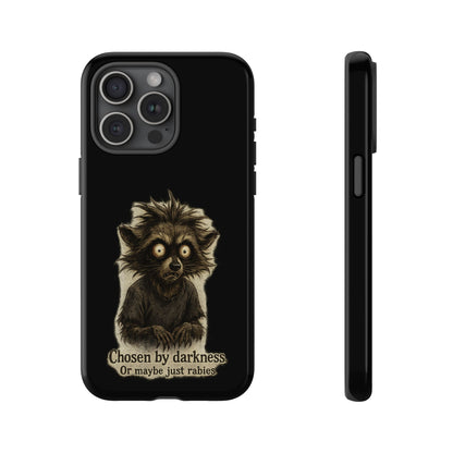 Phone Case — "Chosen by Darkness (Or Maybe Just Rabies)" Cute Creepy Lemur Design