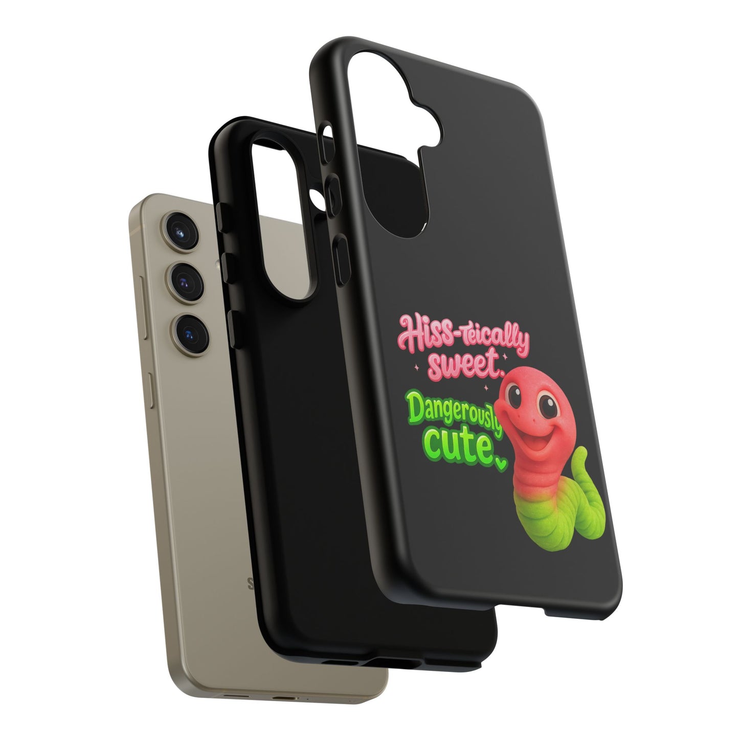 Phone Case — "Hiss-tically Sweet, Dangerously Cute" Worm Design